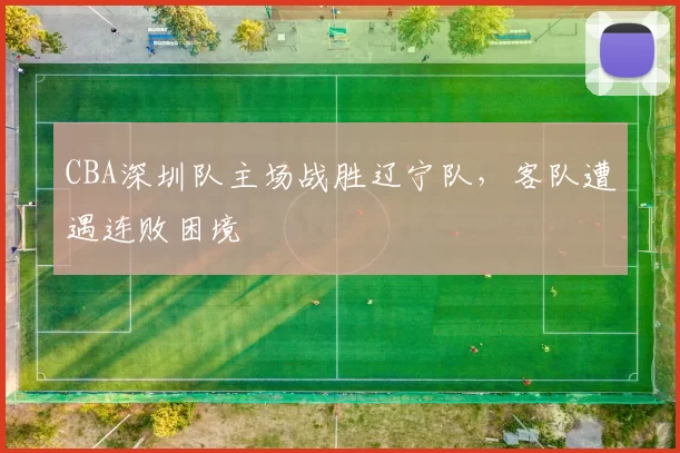 CBA深圳队主场战胜辽宁队，客队遭遇连败困境