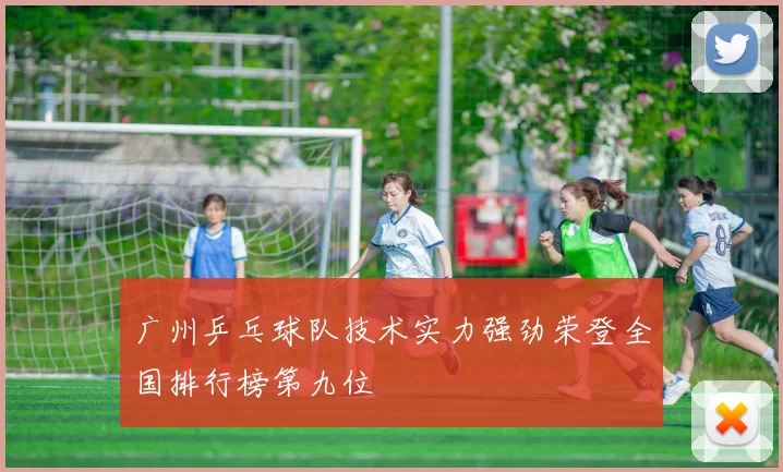 广州乒乓球队技术实力强劲荣登全国排行榜第九位